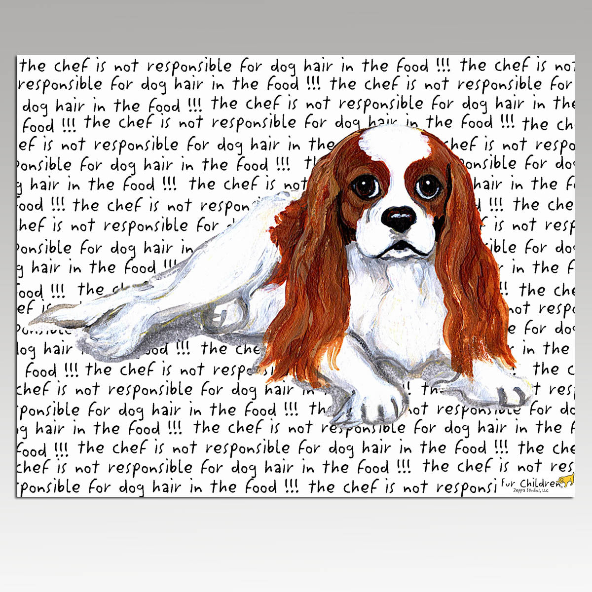 Cavalier King Charles Spaniel Message Cutting Board