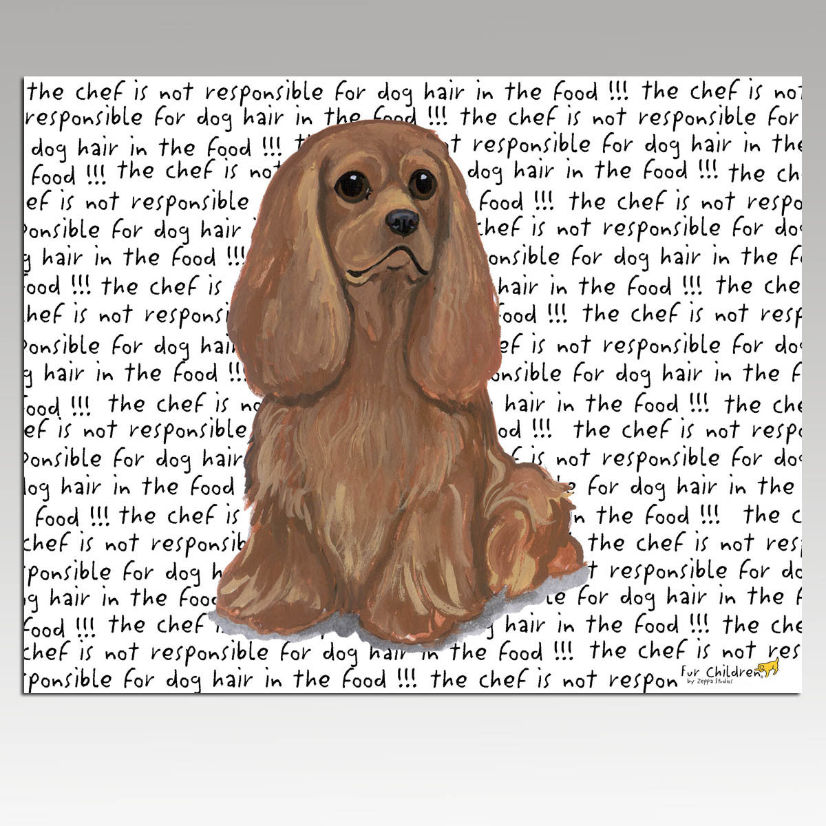 Cavalier King Charles Ruby Message Cutting Board - Rectangular