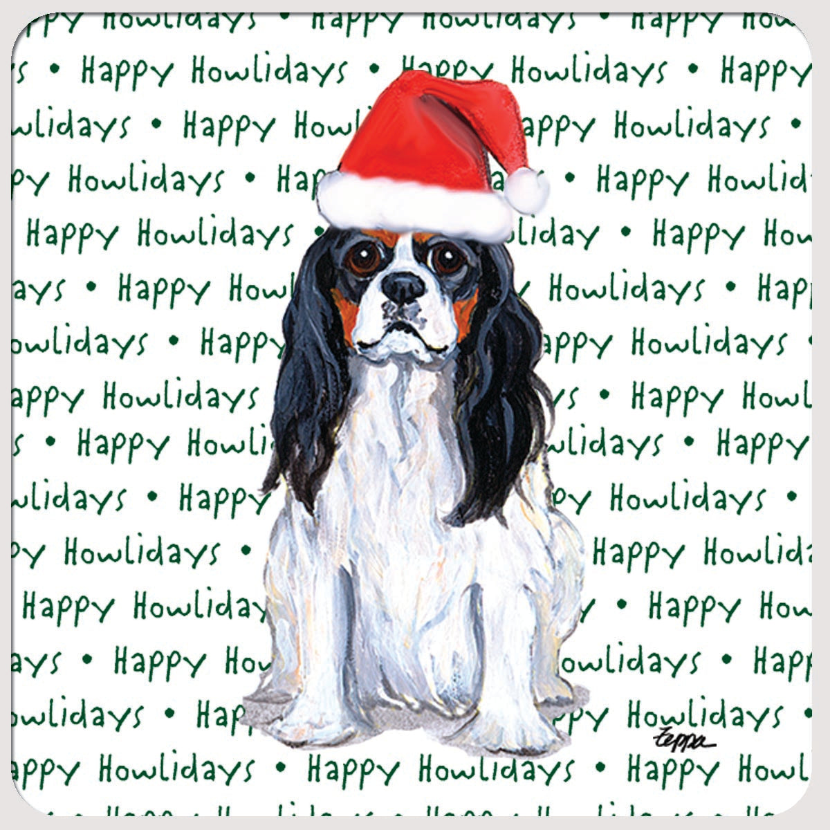 Cavalier King Charles Spaniel Christmas Coasters