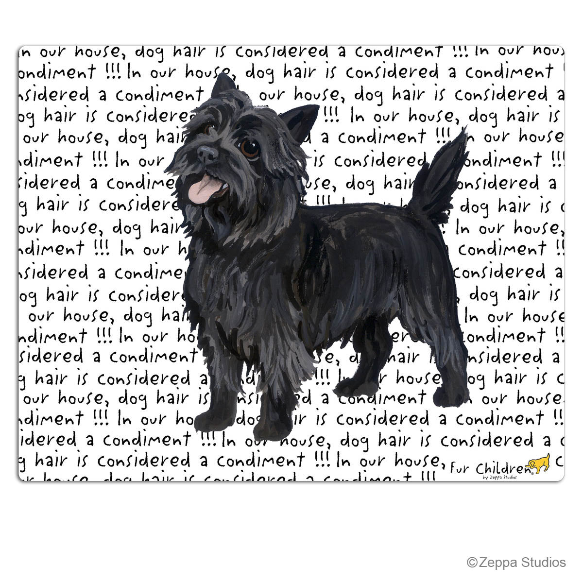 Cairn Terrier Message Cutting Board