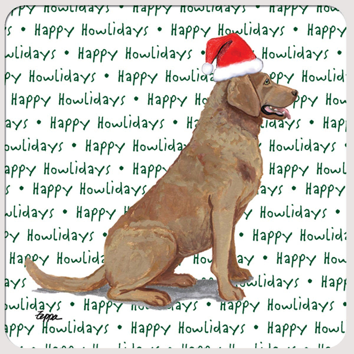 Chesapeake Bay Retriever Christmas Coasters