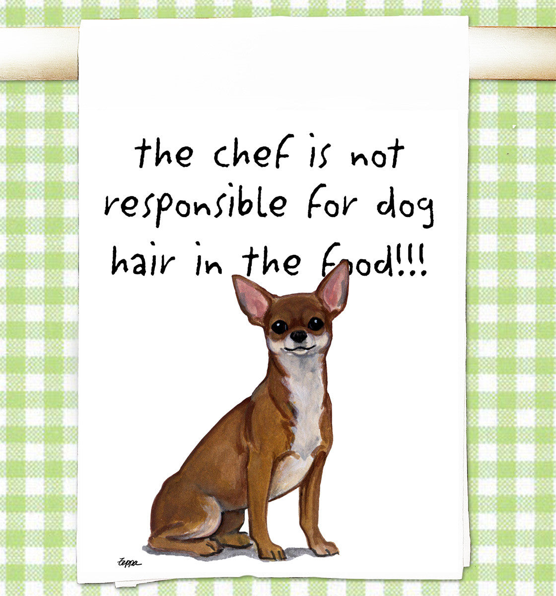 Chihuahua Flour Sack Kitchen Towel