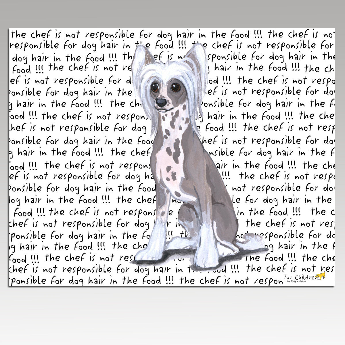 Chinese Crested Message Cutting Board - Rectangular