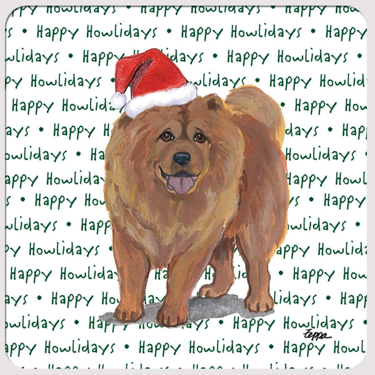 Chow Chow Christmas Coasters