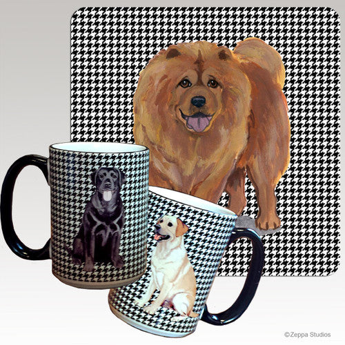 Chow Chow Houndzstooth Mug