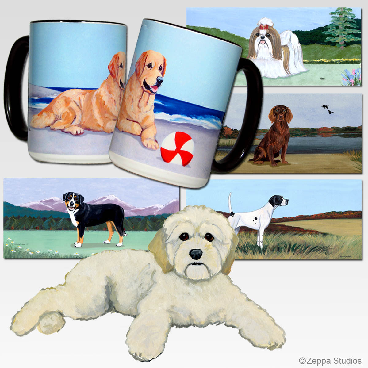 Cockapoo Scenic Wrap Mug