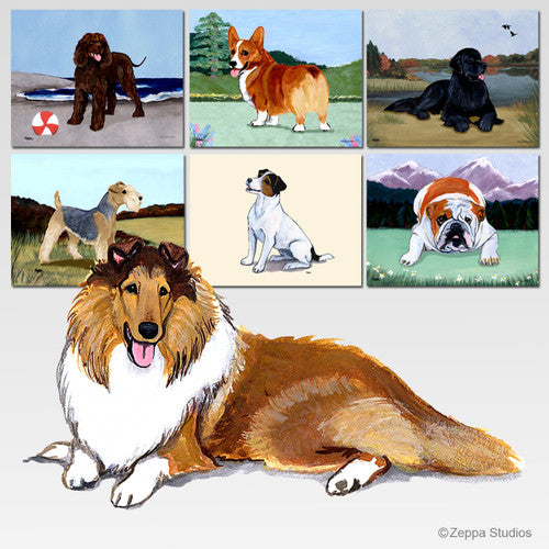Collie Scenic Mouse Pad