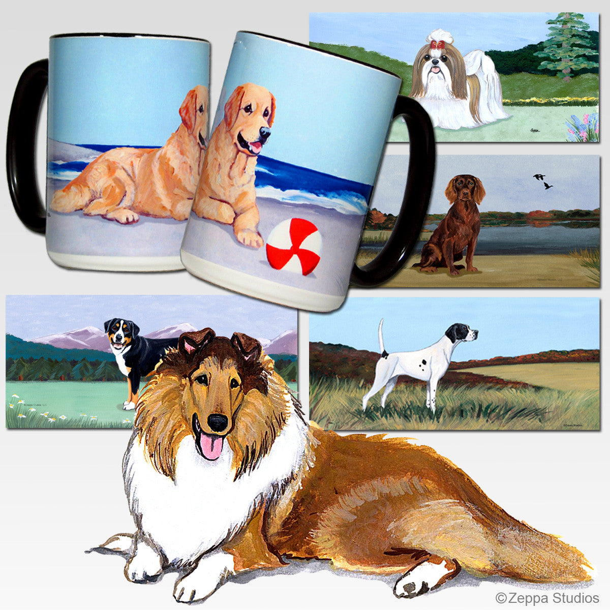 Collie Scenic Mug