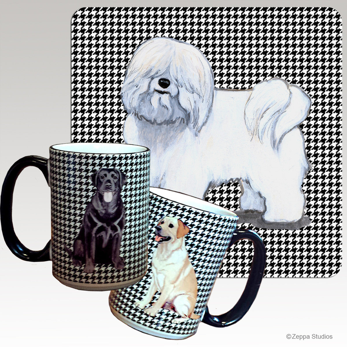 Coton du Tulear Houndzstooth Mug