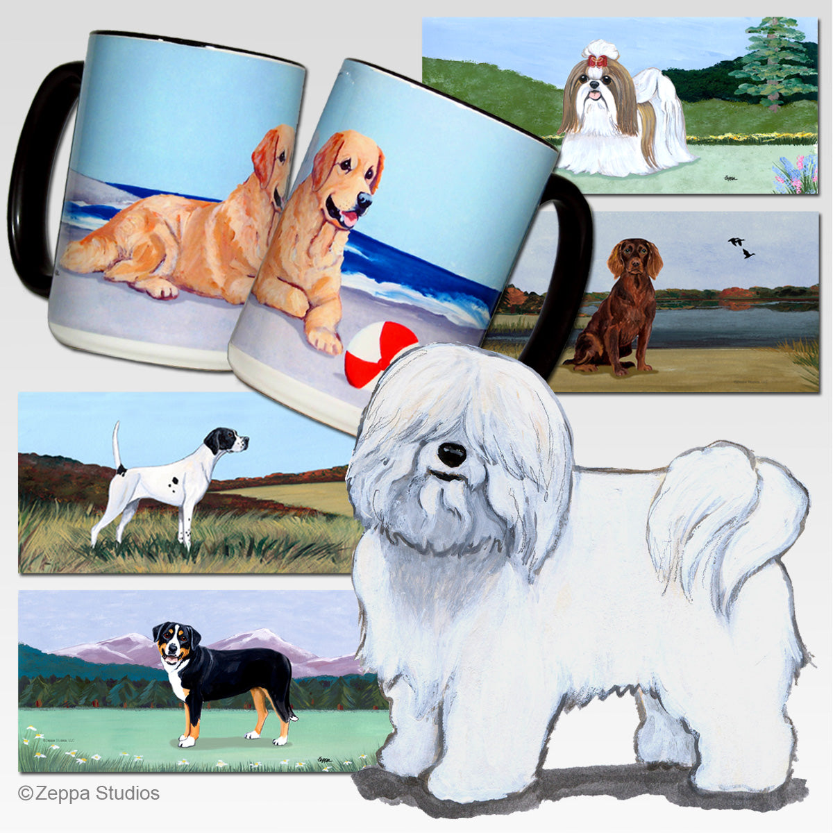 Coton du Tulear Scenic Mug