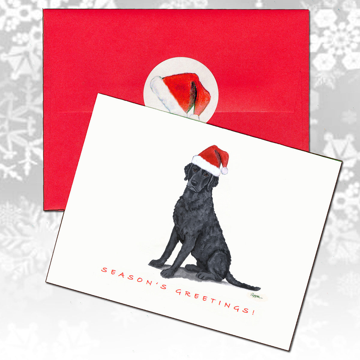 Curly Coated Retriever Christmas Cards