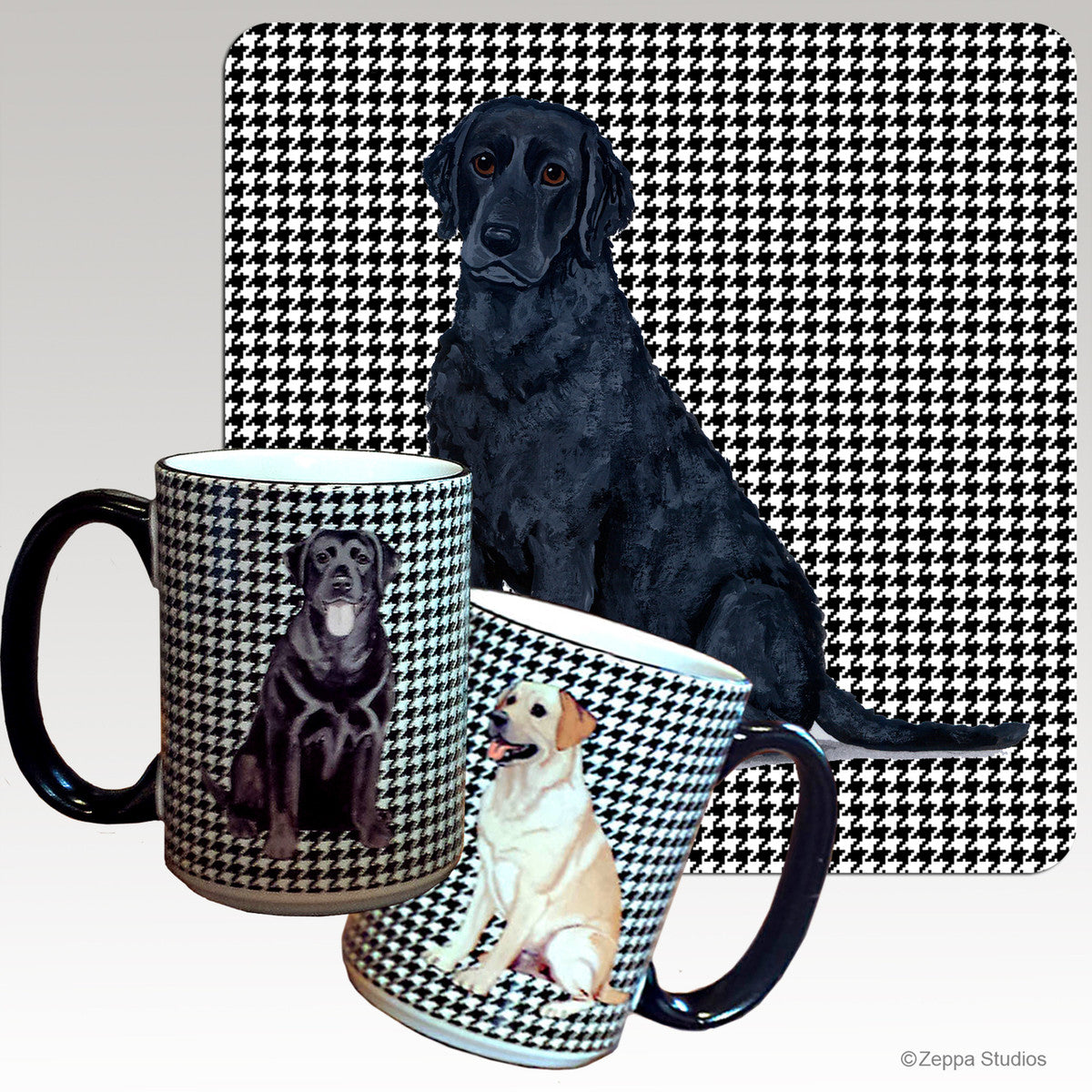 Curly Coated Retriever Houndzstooth Mug