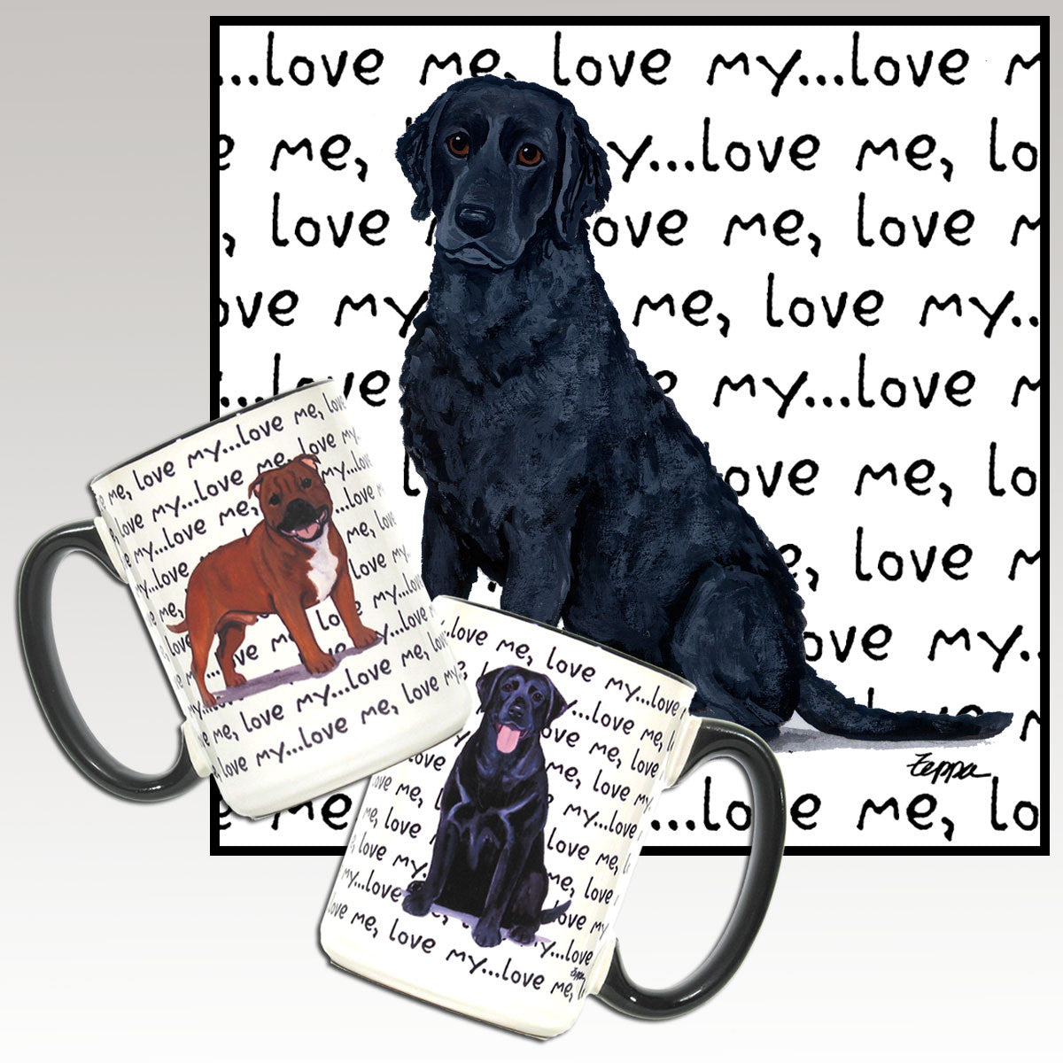 Curly Coated Retriever Love Me Mug