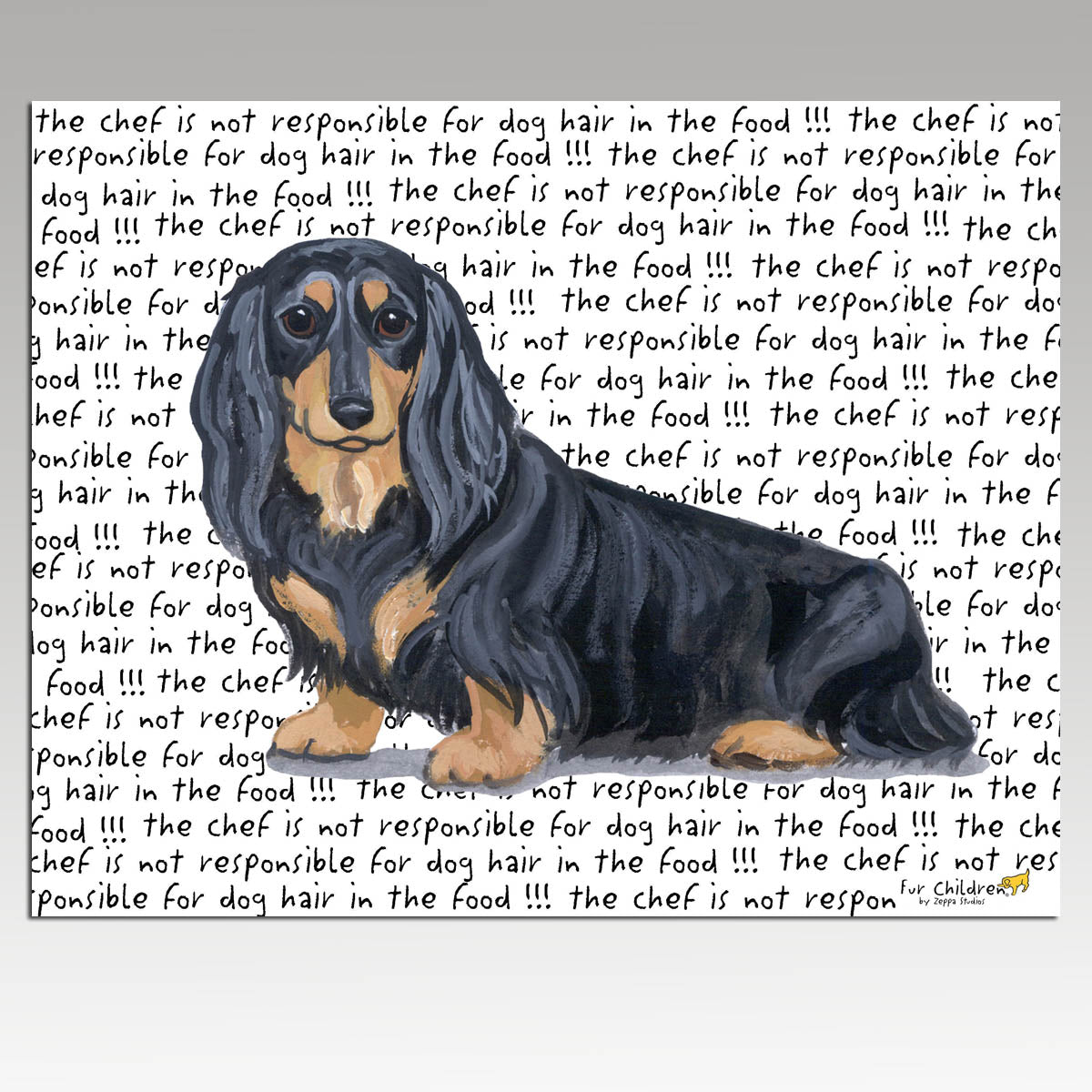 Dachshund Message Cutting Board