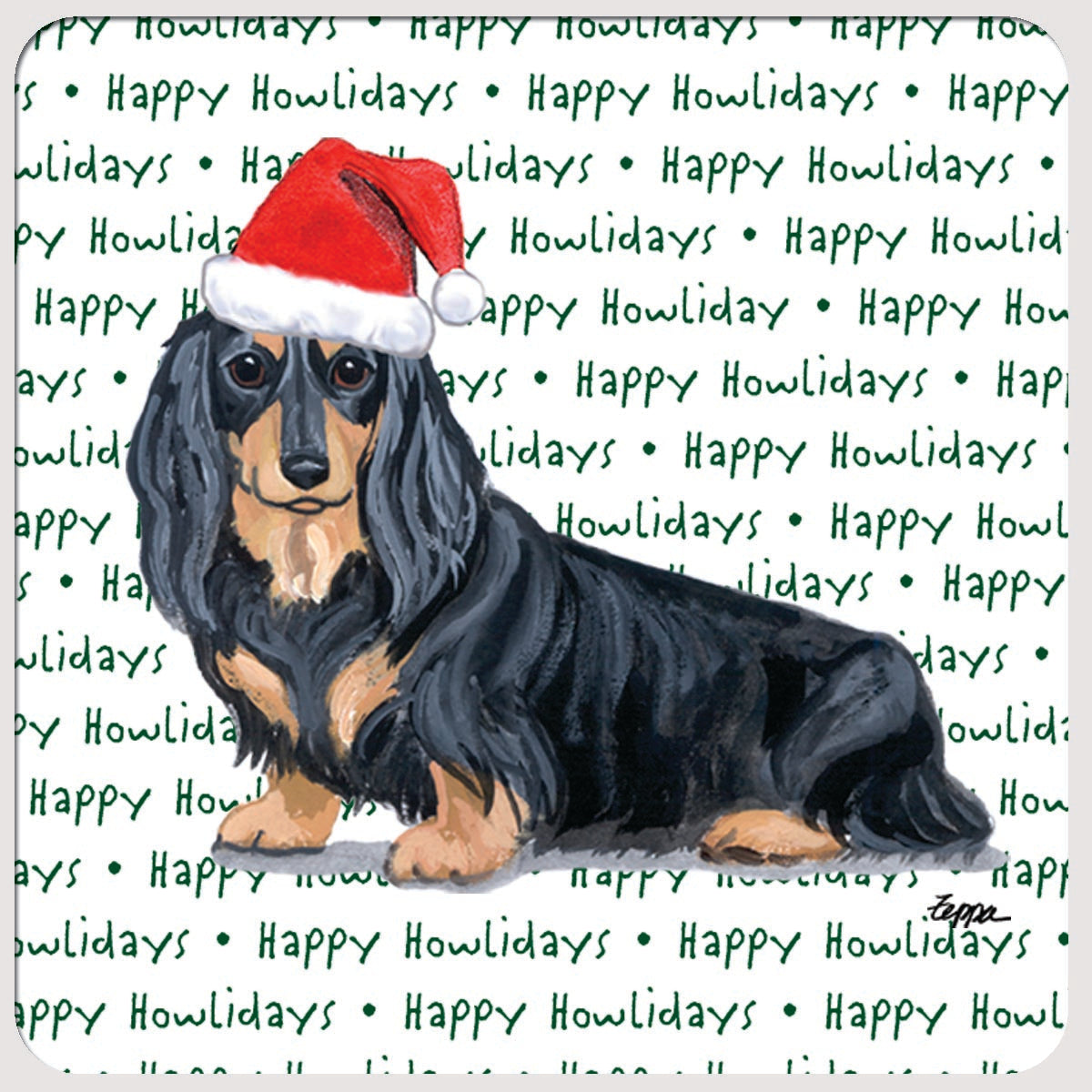 Dachshund Christmas Coasters