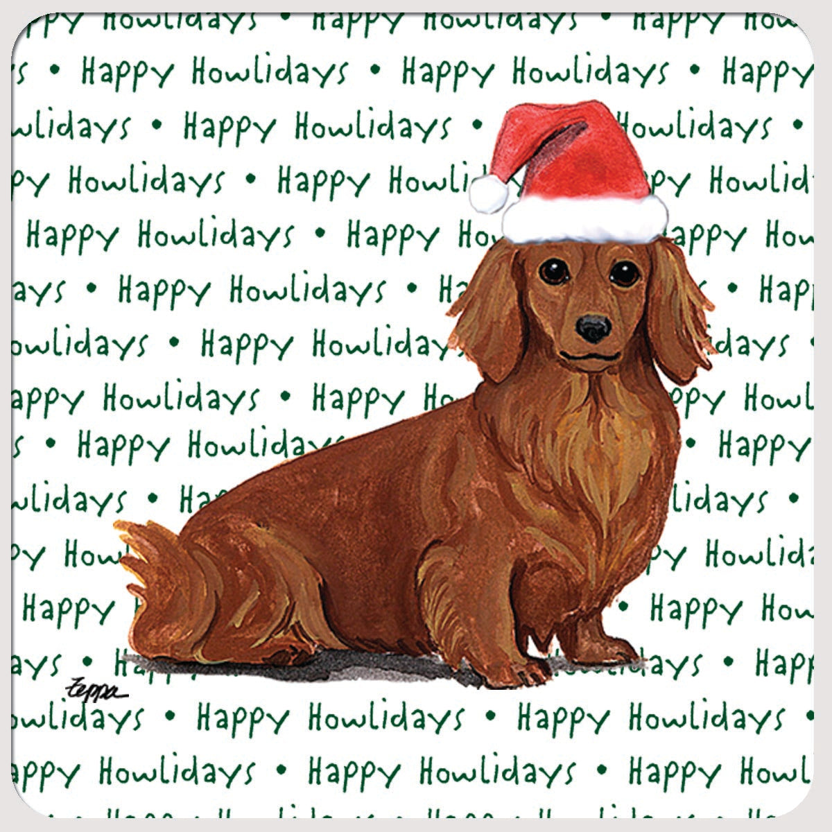 Dachshund Christmas Coasters