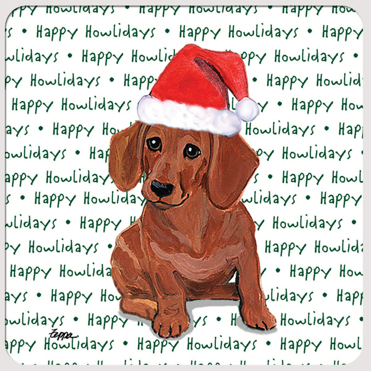 Dachshund Christmas Coasters