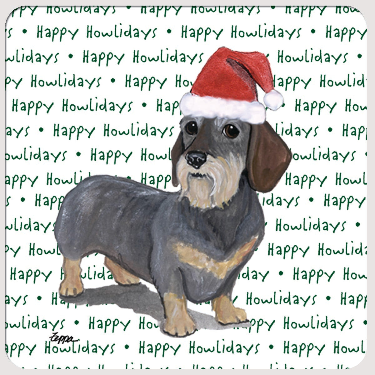 Dachshund Christmas Coasters