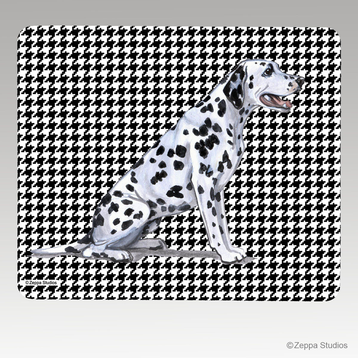 Dalmatian Houndstooth Mouse Pad