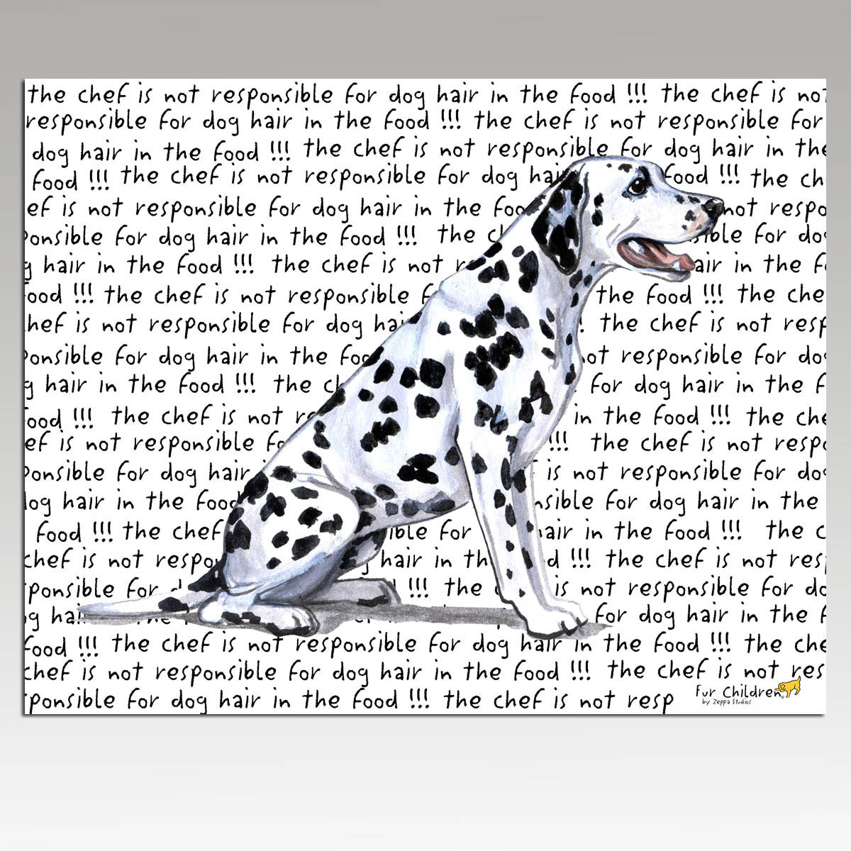 Dalmatian Message Cutting Board - Rectangular