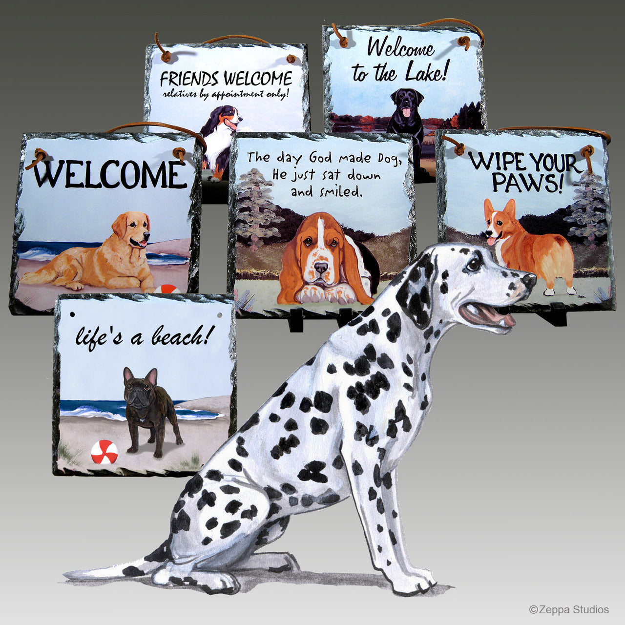 Dalmatian Slate Signs