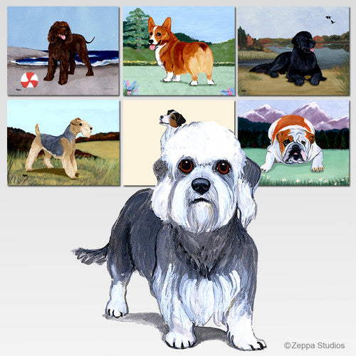 Dandi Dinmont Terrier Scenic Cutting Board