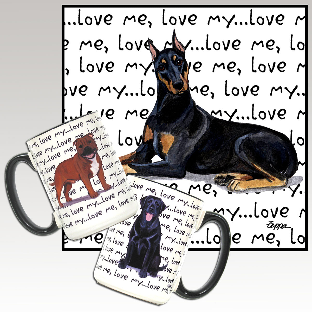 Doberman Pinscher Love Me Mug