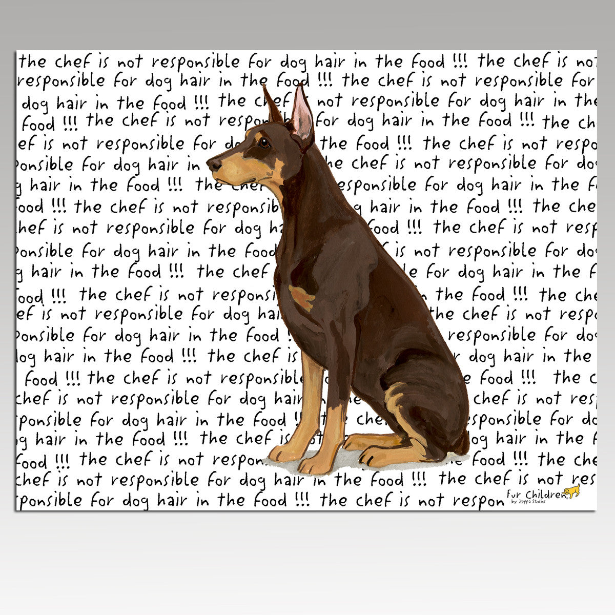 Red Doberman Cutting Board