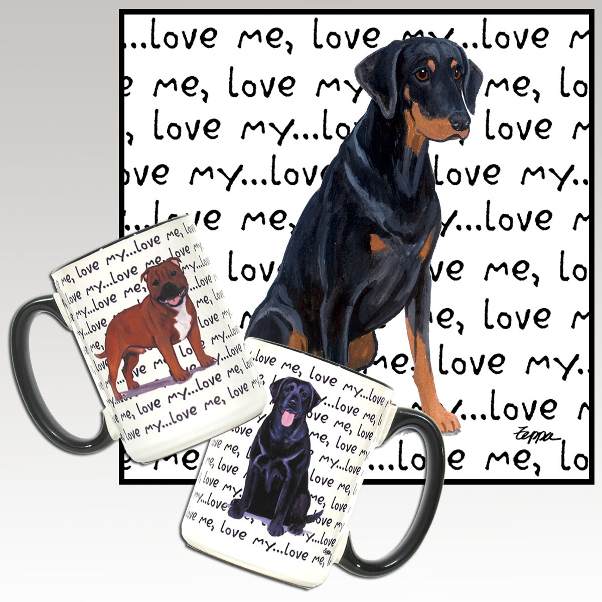 Doberman Pinscher Love Me Mug