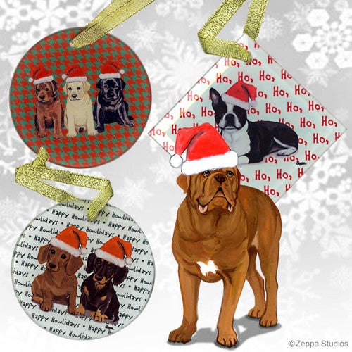 Dogue de Bordeaux Christmas Ornament