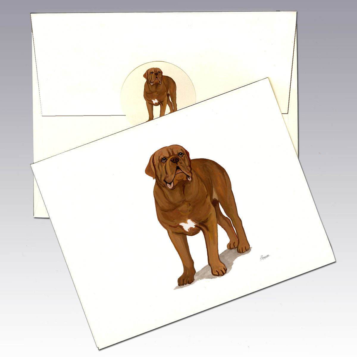 Dogue de Bordeaux Note Cards