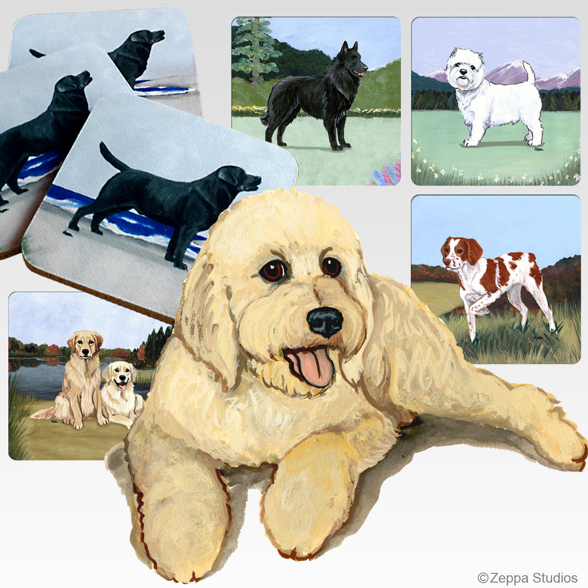 Doodle Scenic Coasters