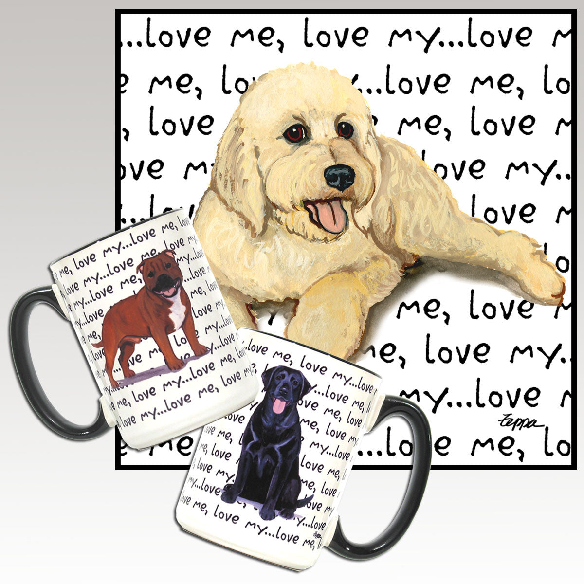 Doodle Love Me Mug