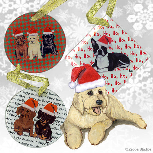 Labradoodle & Golden Doodle Christmas Ornament