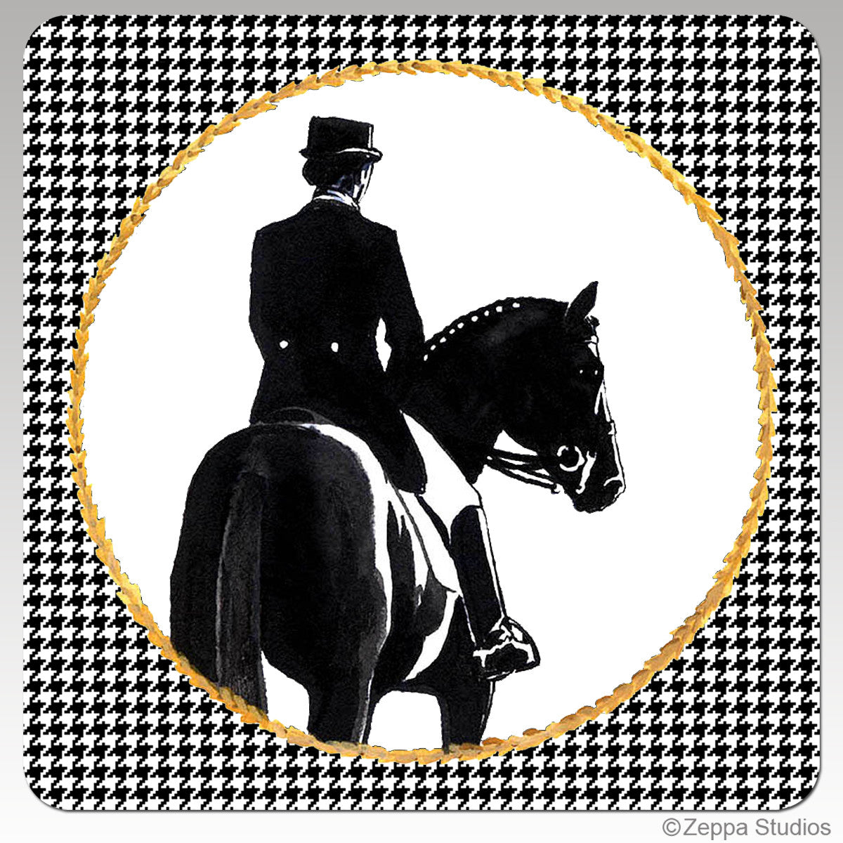 Dressage Houndzstooth Coasters