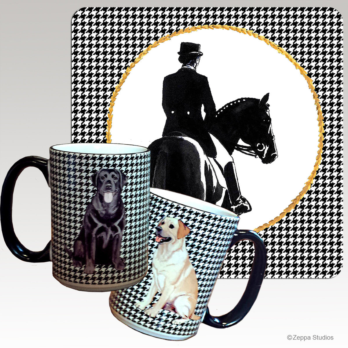Dressage Houndzstooth Mug