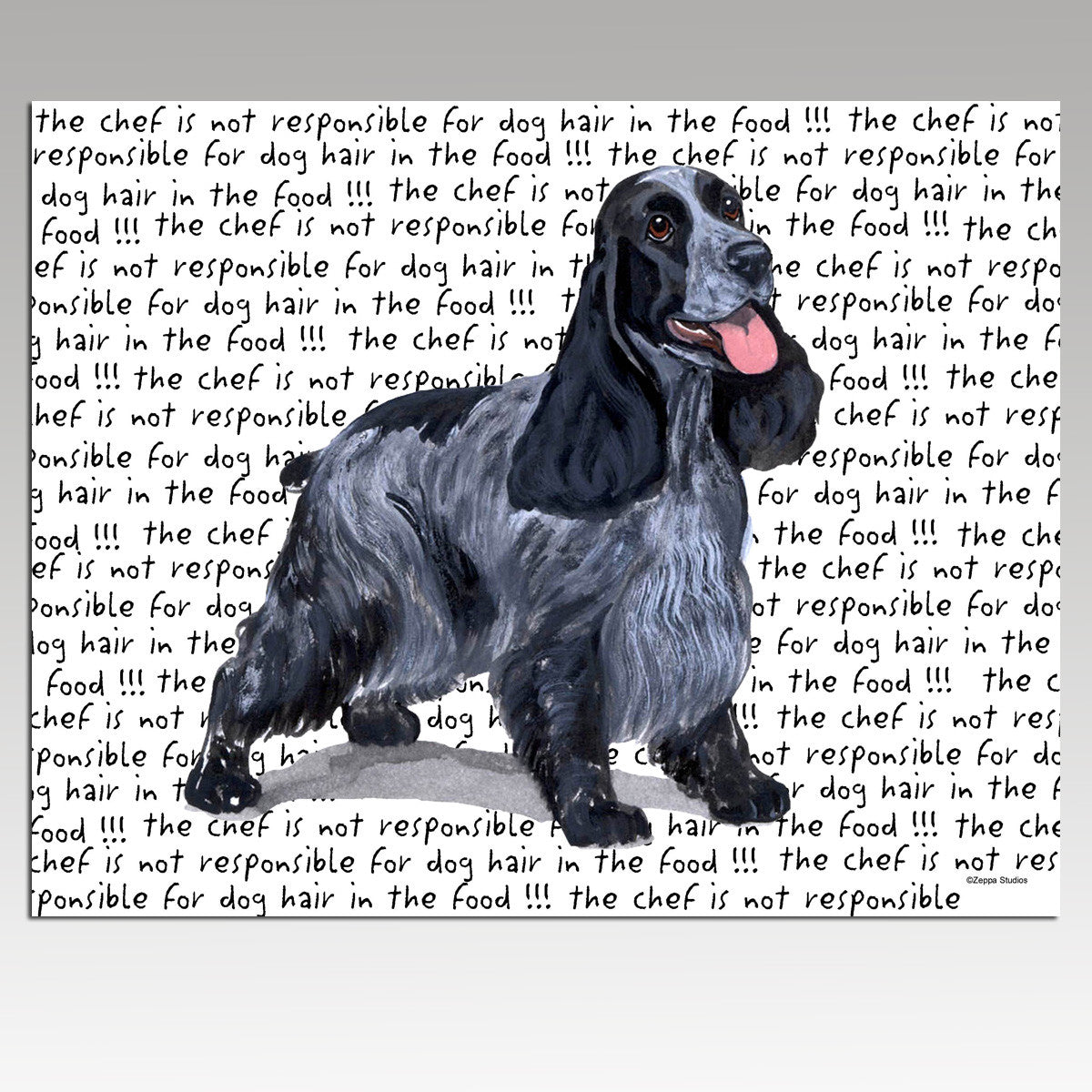 English Cocker Spaniel Message Cutting Board - Rectangular