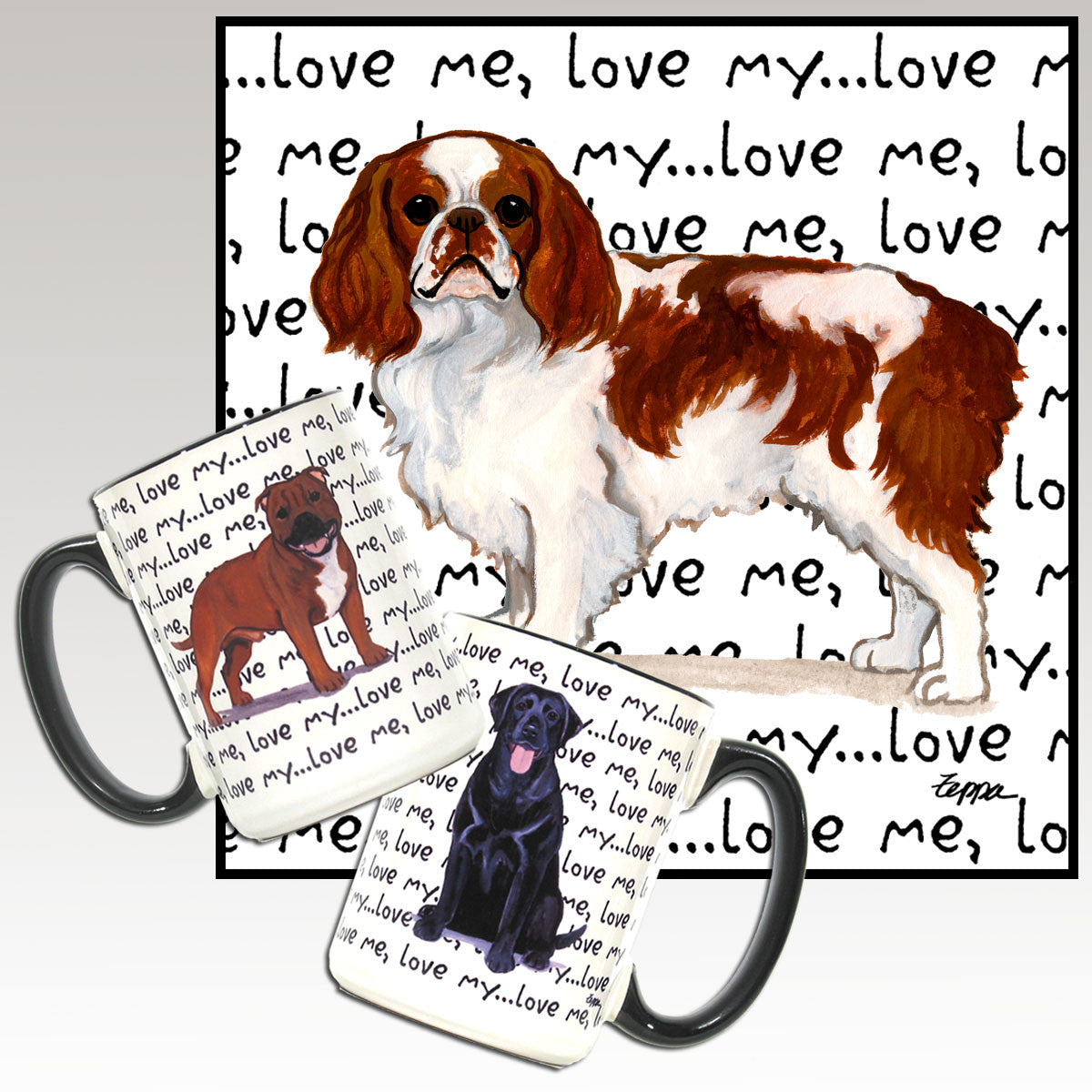English Toy Spaniel Love Me Mug