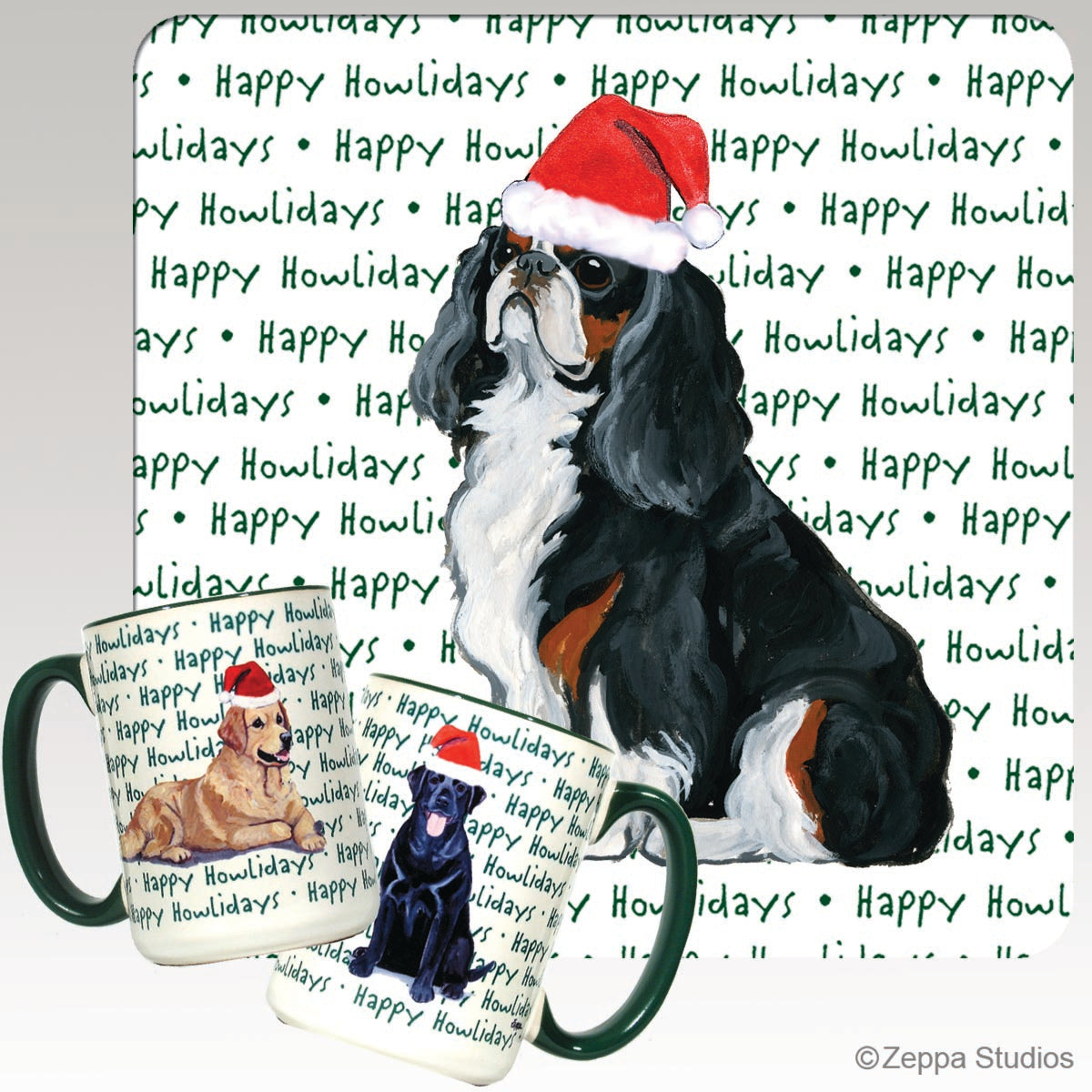 English Toy Spaniel Christmas Mugs