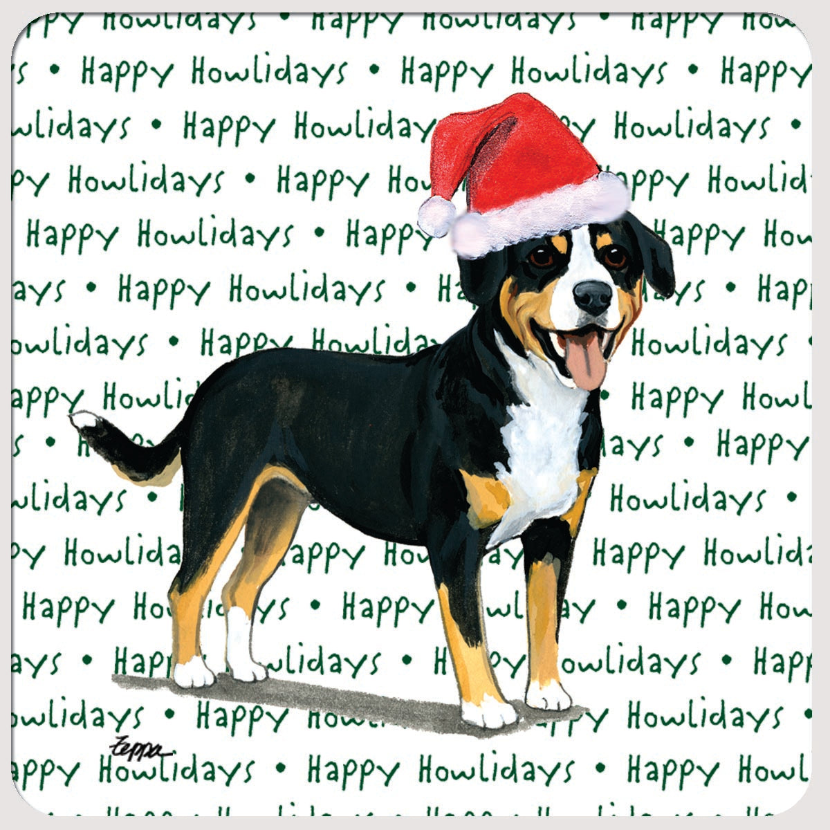 Entelbucher Mountain Dog Christmas Coasters