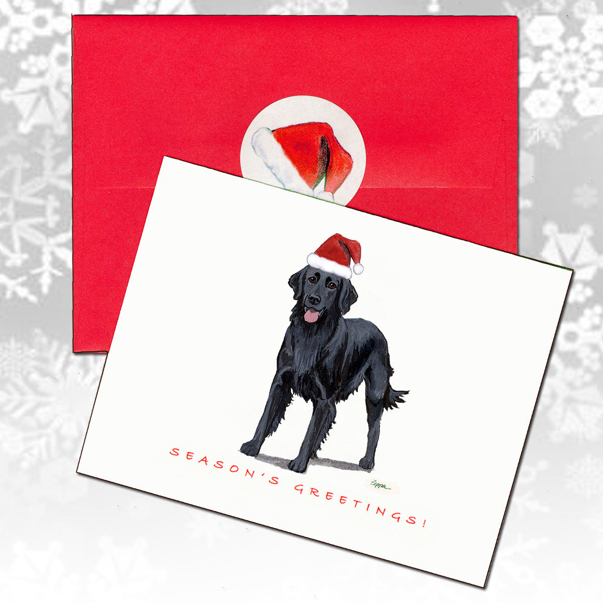 Flat Coated Retriever Christmas Cards