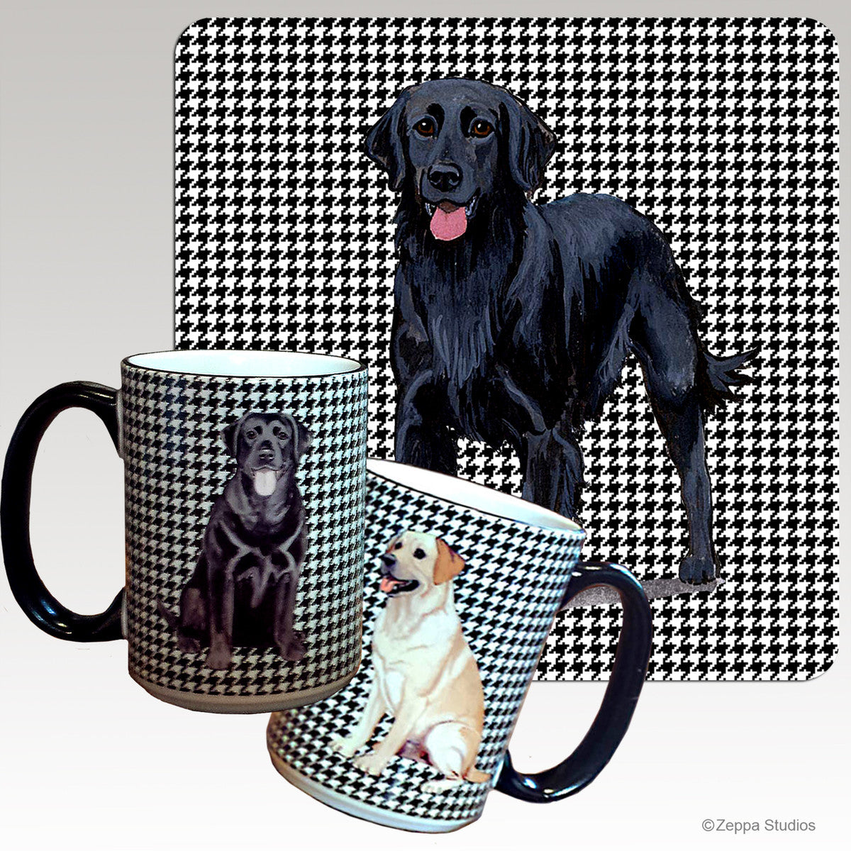 Flat Coated Retriever Houndzstooth Mug