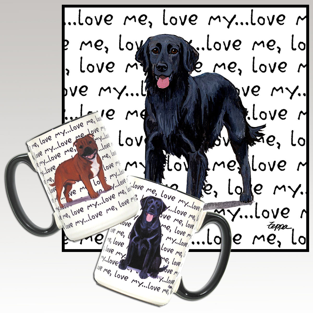 Flat Coated Retriever Love Me Mug