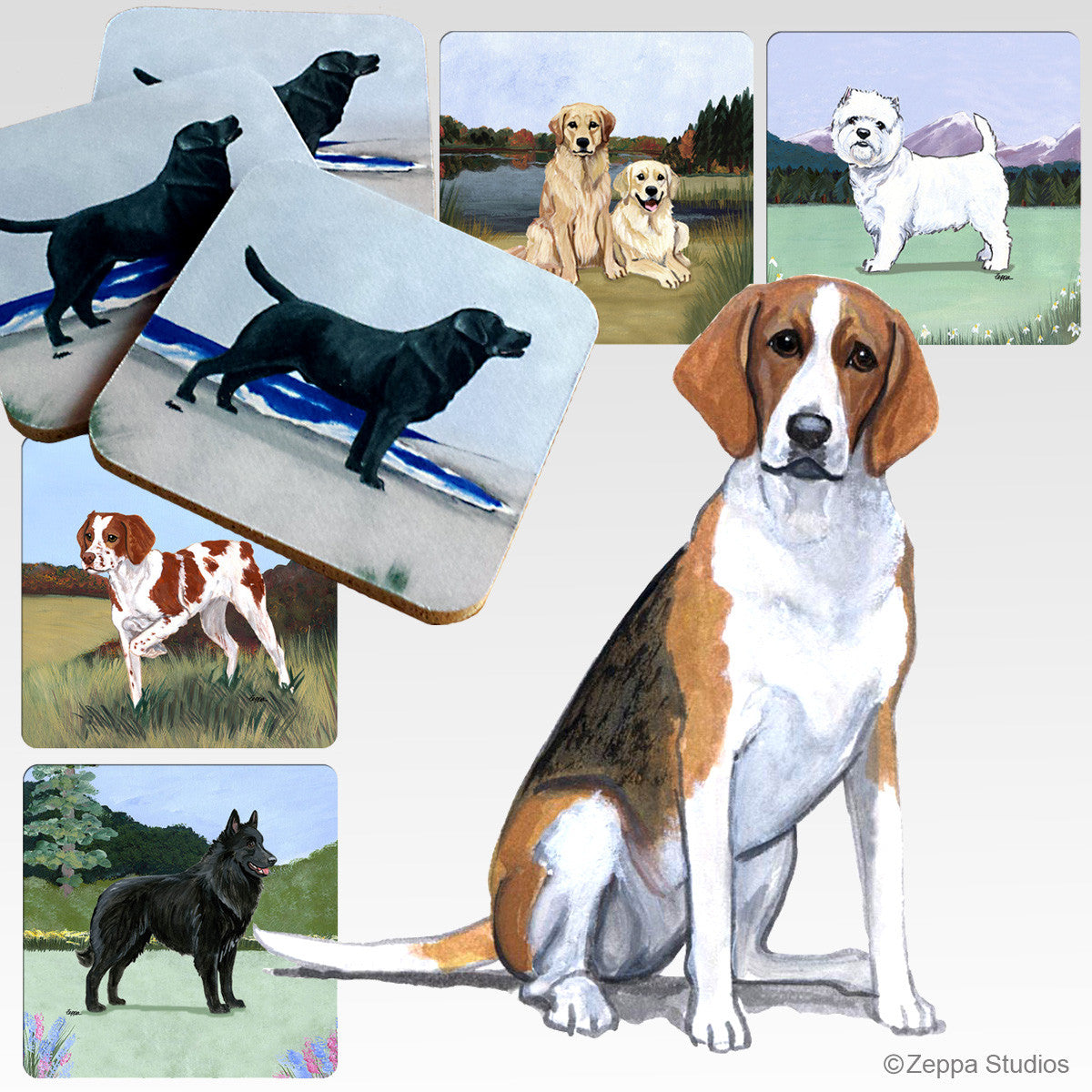 Foxhound Scenic Coasters