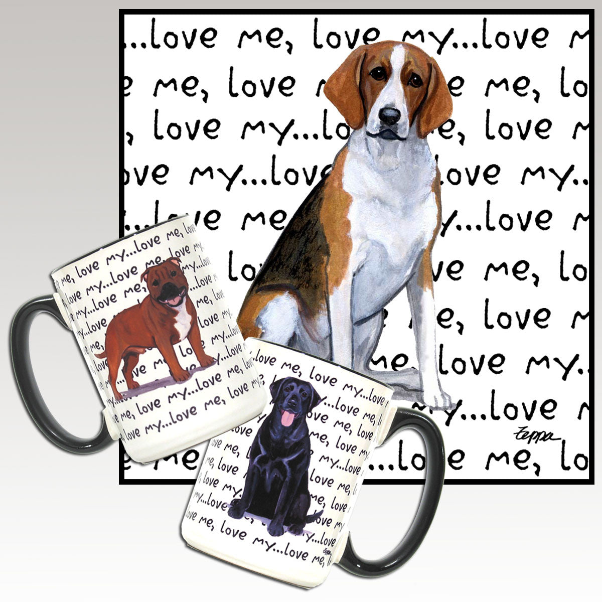 Foxhound Love Me Mug