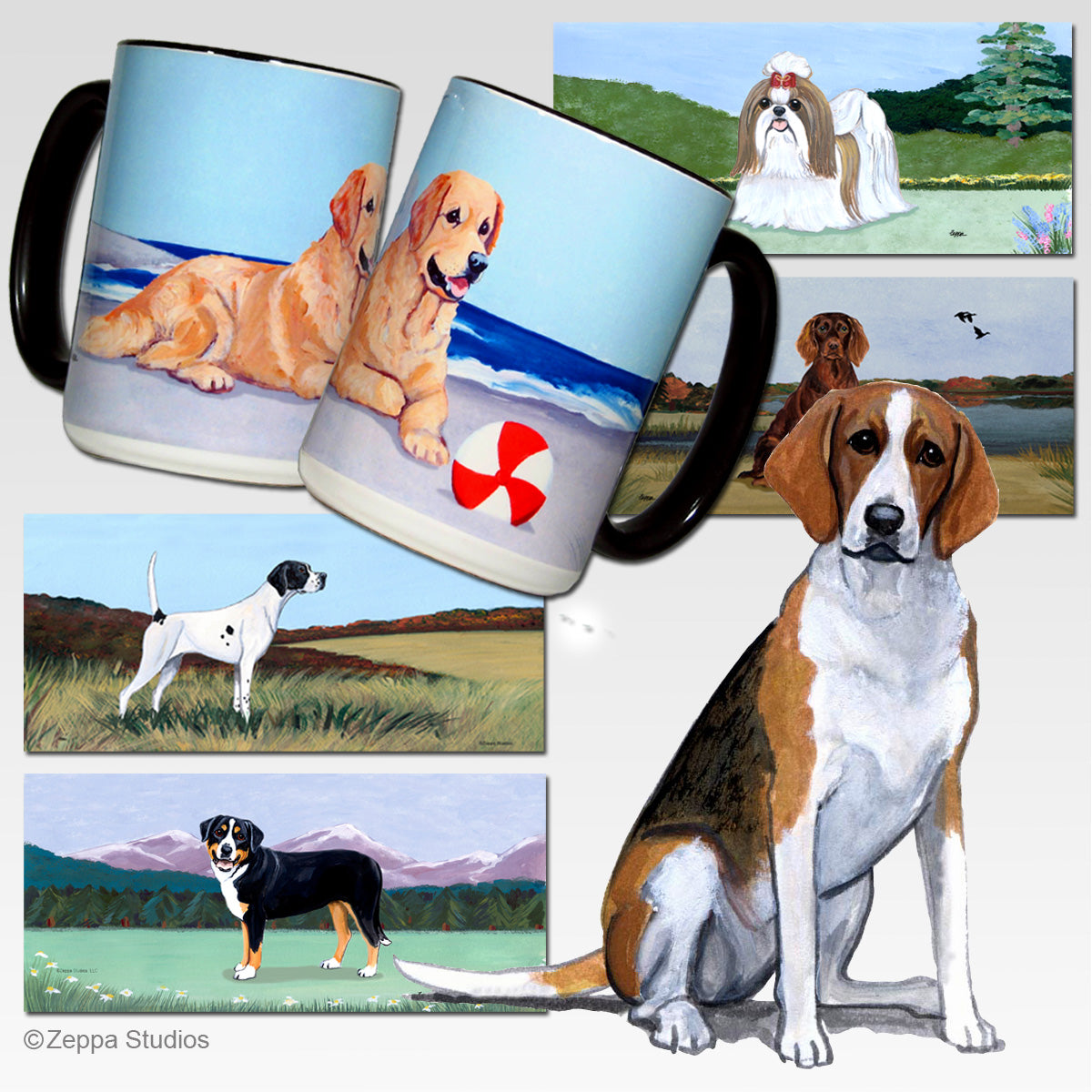 Foxhound Scenic Mug