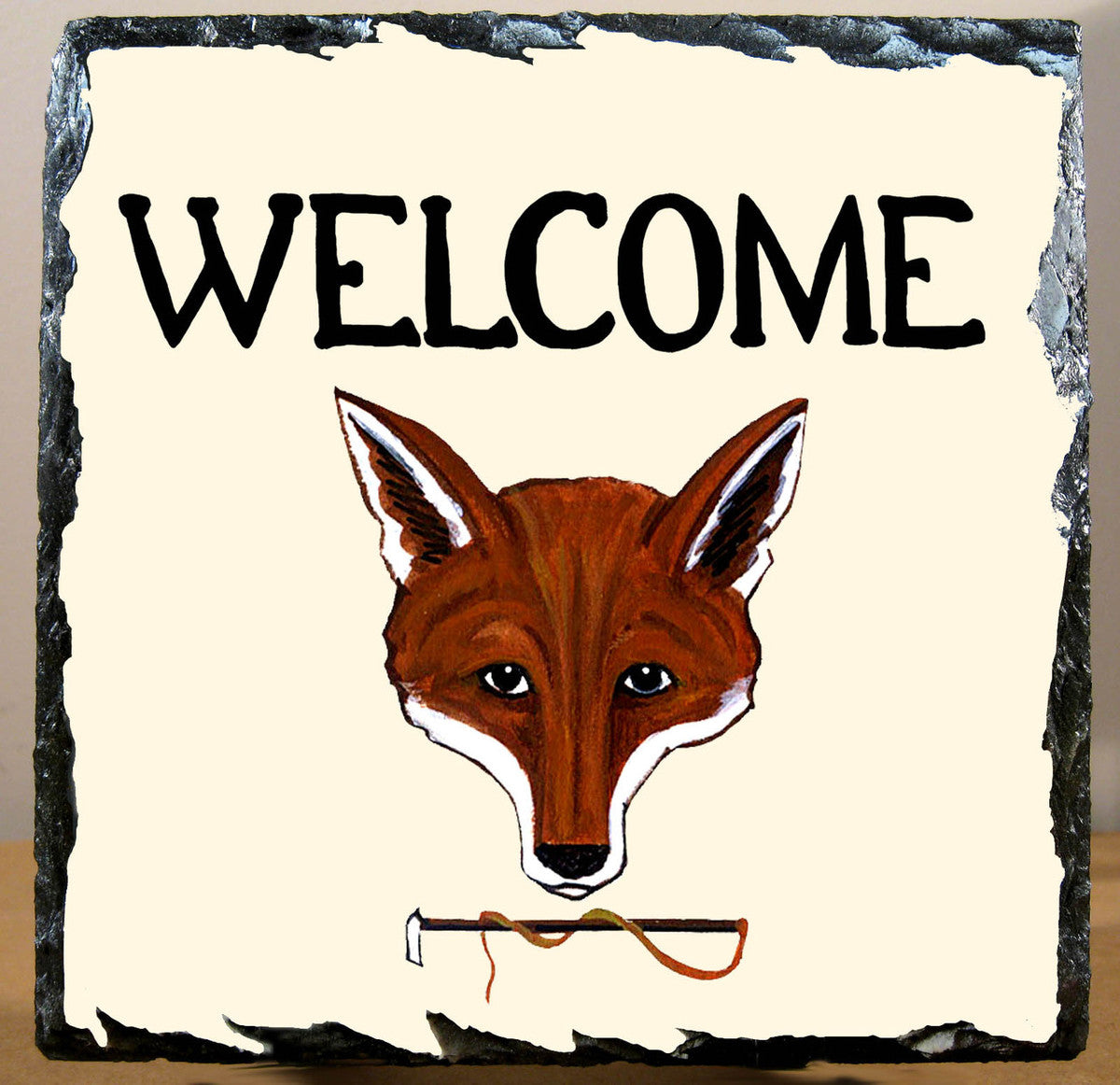 Fox Mask Slate Signs