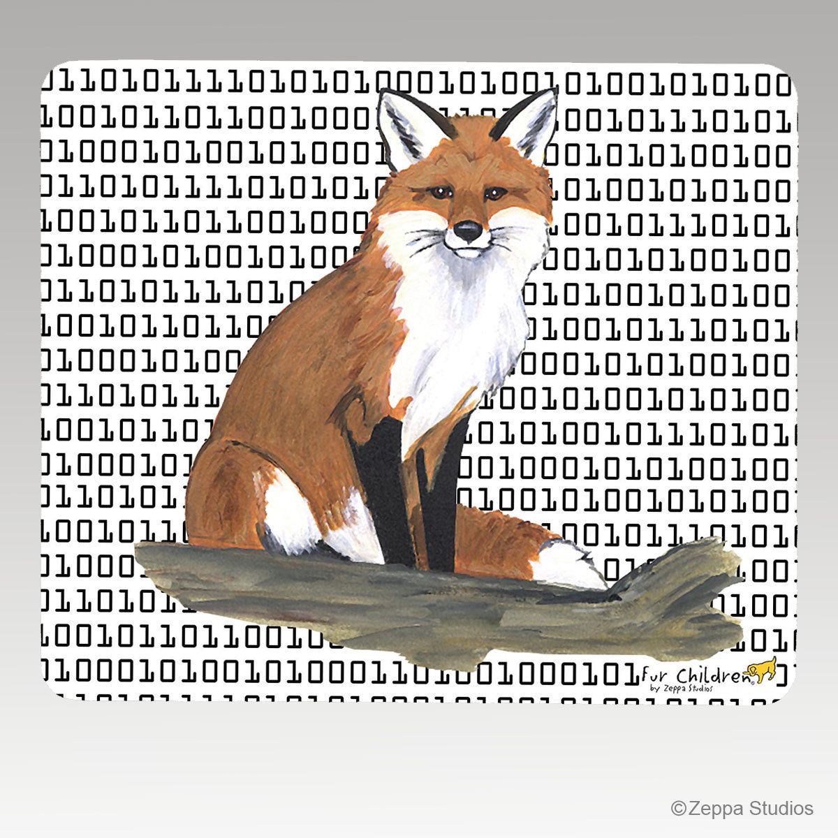 Sitting Fox Mouse Pad