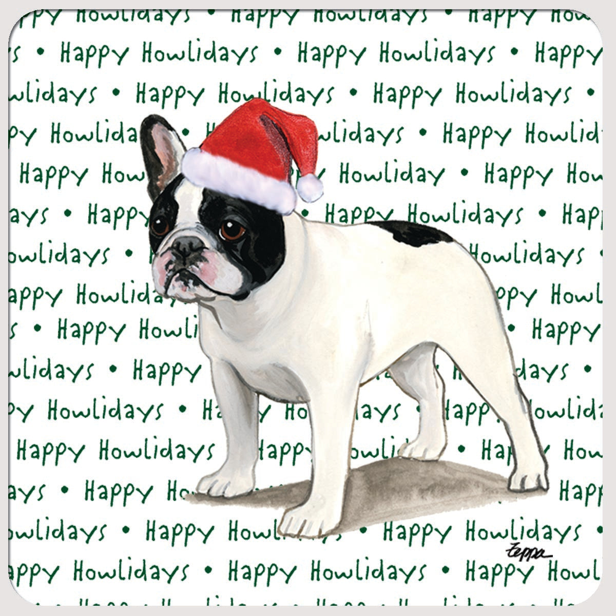 French Bulldog Christmas Coasters