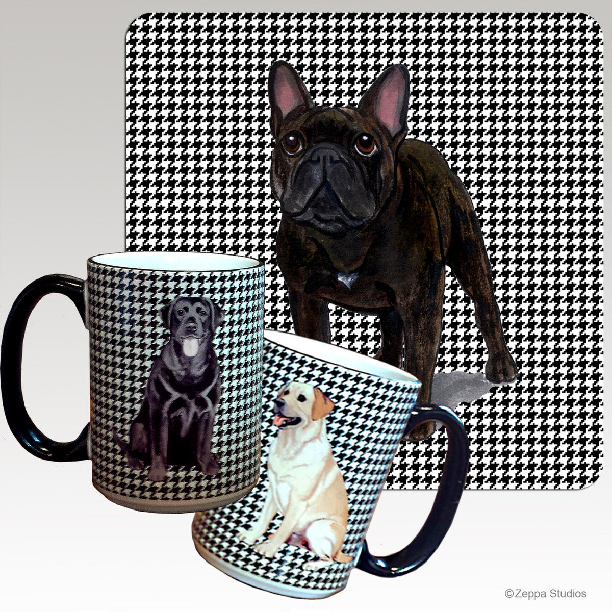 French Bulldog Houndzstooth Mug